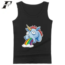 LUCKYFRIDAYF Единорог забавная Летняя мужская верхняя одежда жилет майка для фитнеса тренировки повседневные мужские топы уличная 4XL