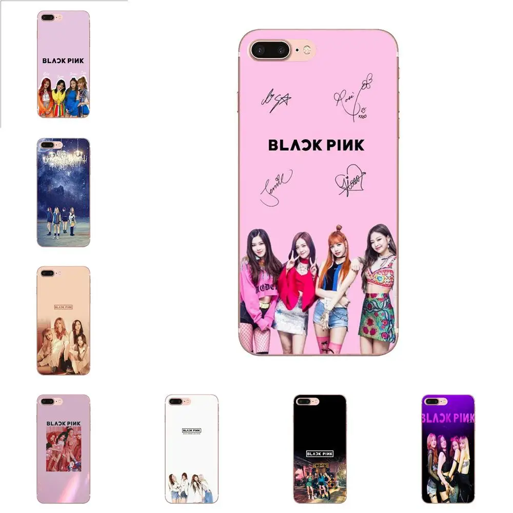ТПУ чехол черный, розовый Blackpink K-pop Kpop для huawei Honor 4C 5A 5C 5X6 6A 6X7 7A 7C 7X8 8C 8S 9 10 10i 20 20i Lite рro