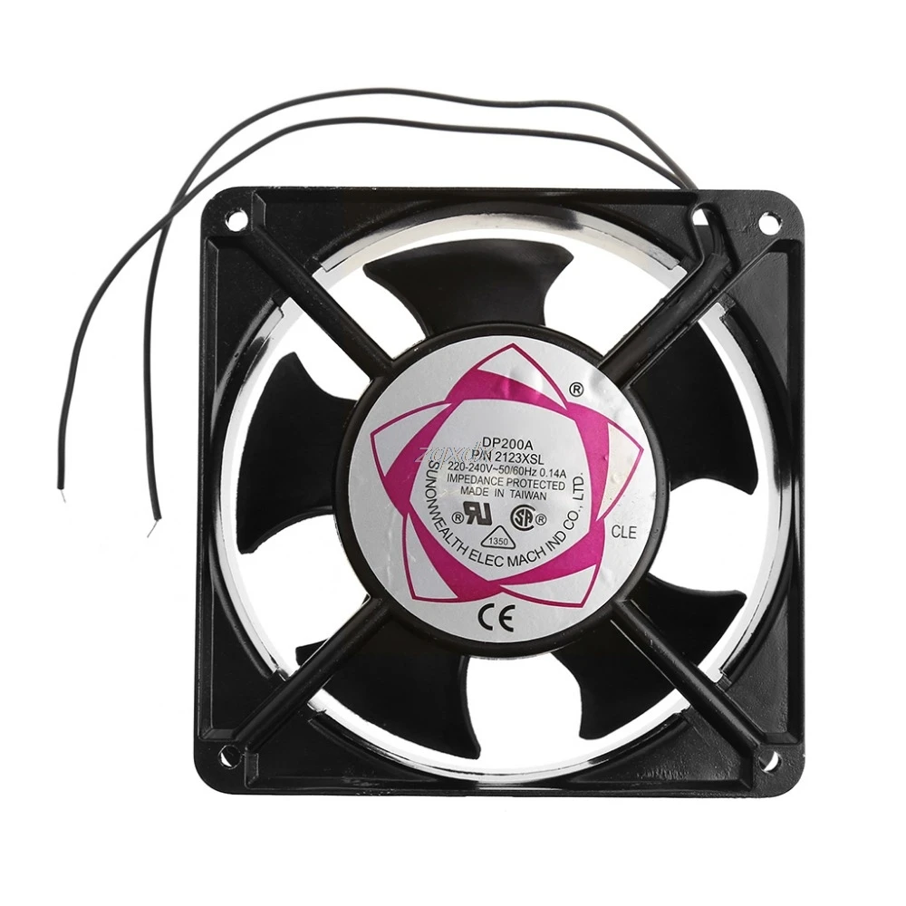 Accessories DP200A 2123XSL 12038 120mm Sleeve Bearing 220-240V AC 2-Wire Case Cooling Fan