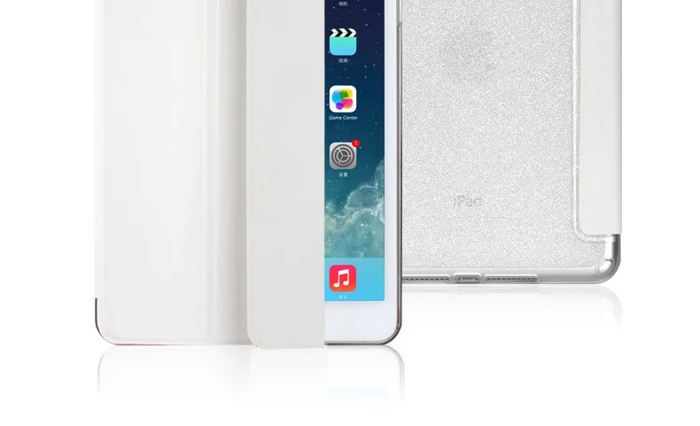 Новый чехол для Apple ipad 6/Air 2 из искусственной кожи + блеск Мягкая силиконовая задняя крышка планшетный ПК чехол Ультратонкий ТПУ оболочка coque