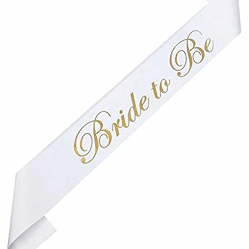 С надписью "Bride to Be" створки команда надпись «Bride Tribe» кольцо невесты для свадьбы девичник свадебный душ стол украшение для центра стола - Цвет: sash