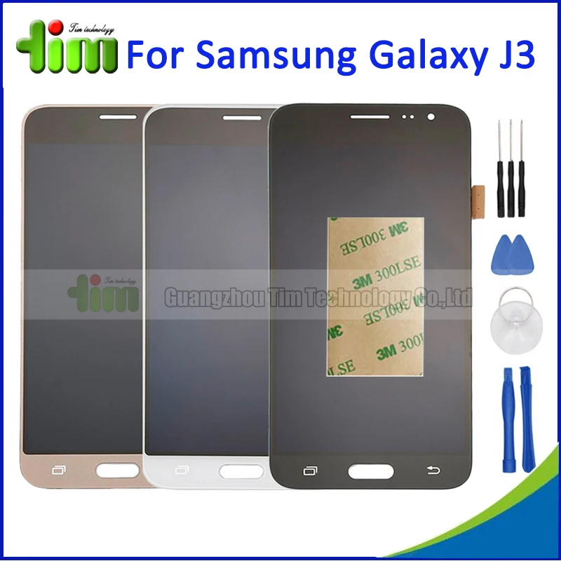 

High Copy For Samsung Galaxy J3 J320F J320P J320M J320Y J320FN 2016 LCD Display Touch Screen Digitizer Assembly Replacement+Tool