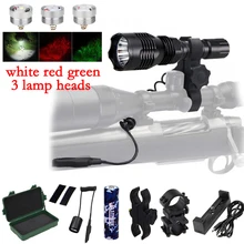 VA-802 USB Перезаряжаемый водонепроницаемый скаутский светильник 400 ярд 1000 лм Тактический охотничий винтовочный светильник+ крепление для винтовки+ переключатель+ 18650+ зарядка