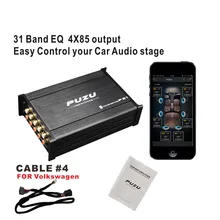 PUZU 31 bandas 4X 85W Salida de coche DSP amplificador para VW polo Passat Golf Bora Sagitar skoda coche audio sistema de actualización P31