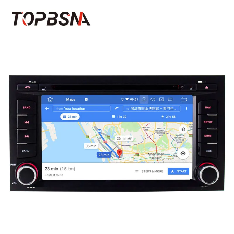 Excellent TOPBSNA Android 9.0 Car DVD Multimedia Player For VW SEAT LEON 2014 2015 2016 2017 GPS Navi 1 din Car radio Stereo WiFi headunit 2