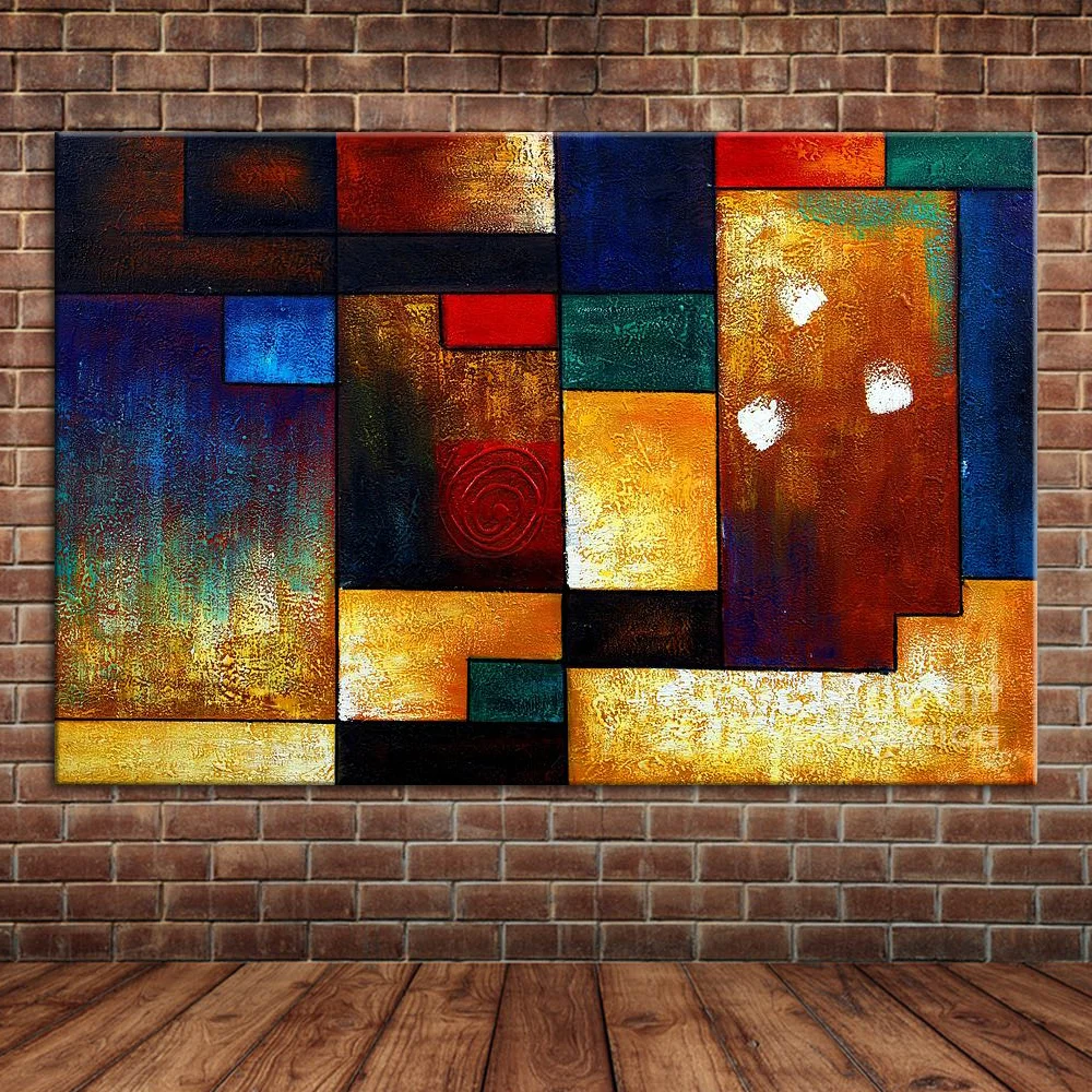 

Modern Abstract Oil Painting Colorful Large Wall Picture Canvas Art Decors for Living Room Wall