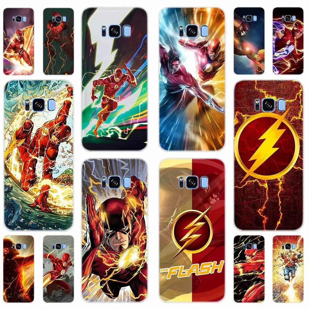 

Flash barry allen Soft TPU Cover For Samsung Galaxy S6 S7 Edge S8 S9 Plus S10 Plus E Note 8 9 S5 Case 5G