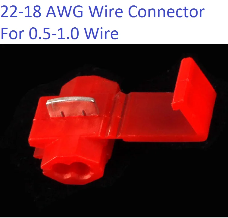 20 шт./лот красный 801P3 G12 Быстрый Сращивание обжимной терминал 22-18 проводной соединитель AWG для 0,5-1,0 провода Россия