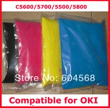 High quality color toner powder compatible for OKI C5600/5700/5500/5800 Free shipping