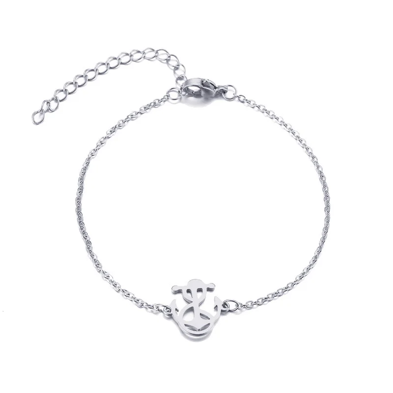CACANA Stainless Steel Bracelet For Women Winding Anchor Gold And Silver Color Pulseira Feminina Lover's Engagement Jewelry