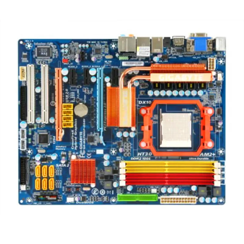 Для Gigabyte GA-MA790GP-DS4H оригинальная б/у настольная материнская плата MA790GP-DS4H 790GP Socket AM2