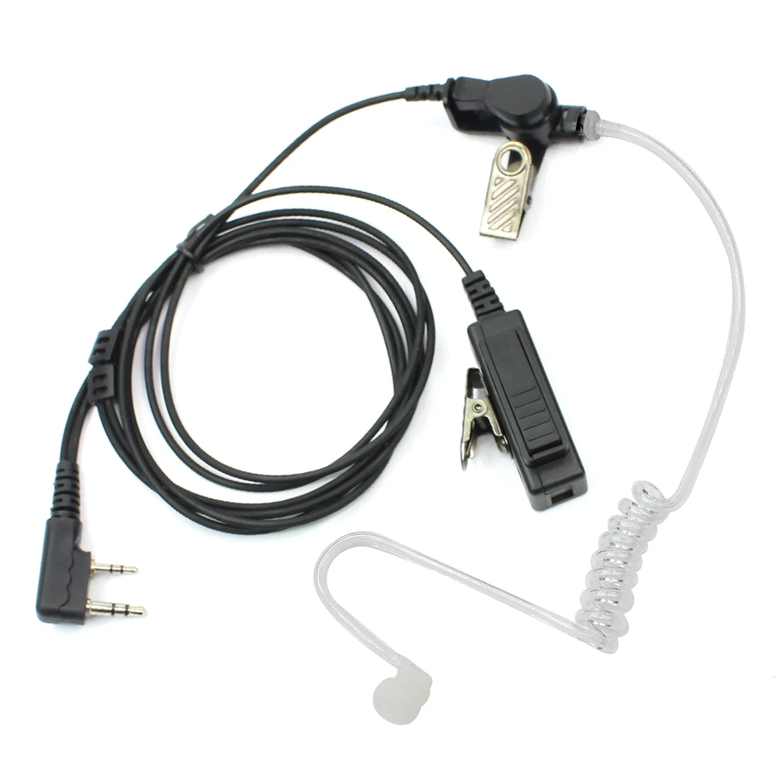 2Pin Скрытая Воздушная трубка PTT Mic наушник гарнитура наушники для KENWOOD BaoFeng UV 5R BF 888s