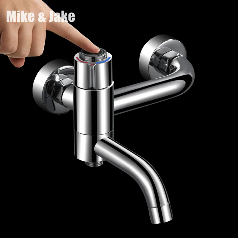 Günstige Thermostat dusche mixer presse buttonn bad dusche mischbatterie thermostat bad dusche mischbatterie badezimmer dusche wasserhahn
