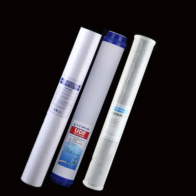 

Commercial Water Purifier Pre-filter Cartridge 20-Inch Activated Carbon Filter With PP Cotton Filter 1um/5um Remove Odor