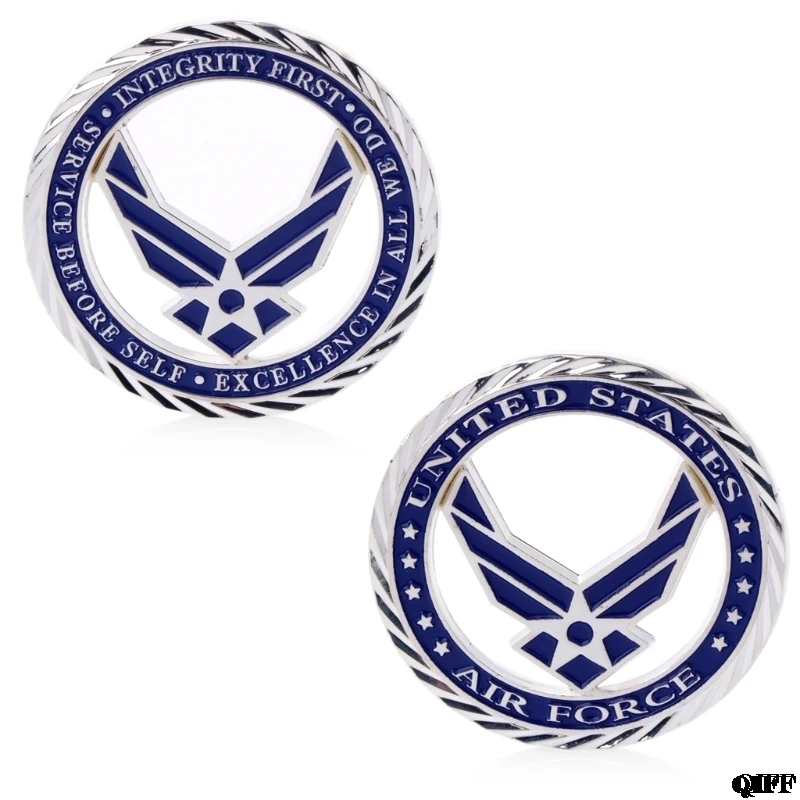 

Silver Plated U.S. Air Force Core Values Commemorative Challenge Coin Art Craft