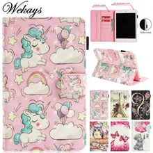 Wekays For Coque Apple IPad Mini 4 Cartoon Unicorn 3D Leather Fundas Case For IPad Mini 4 Tablet Cover Case sFor Ipad Mini4 Kids