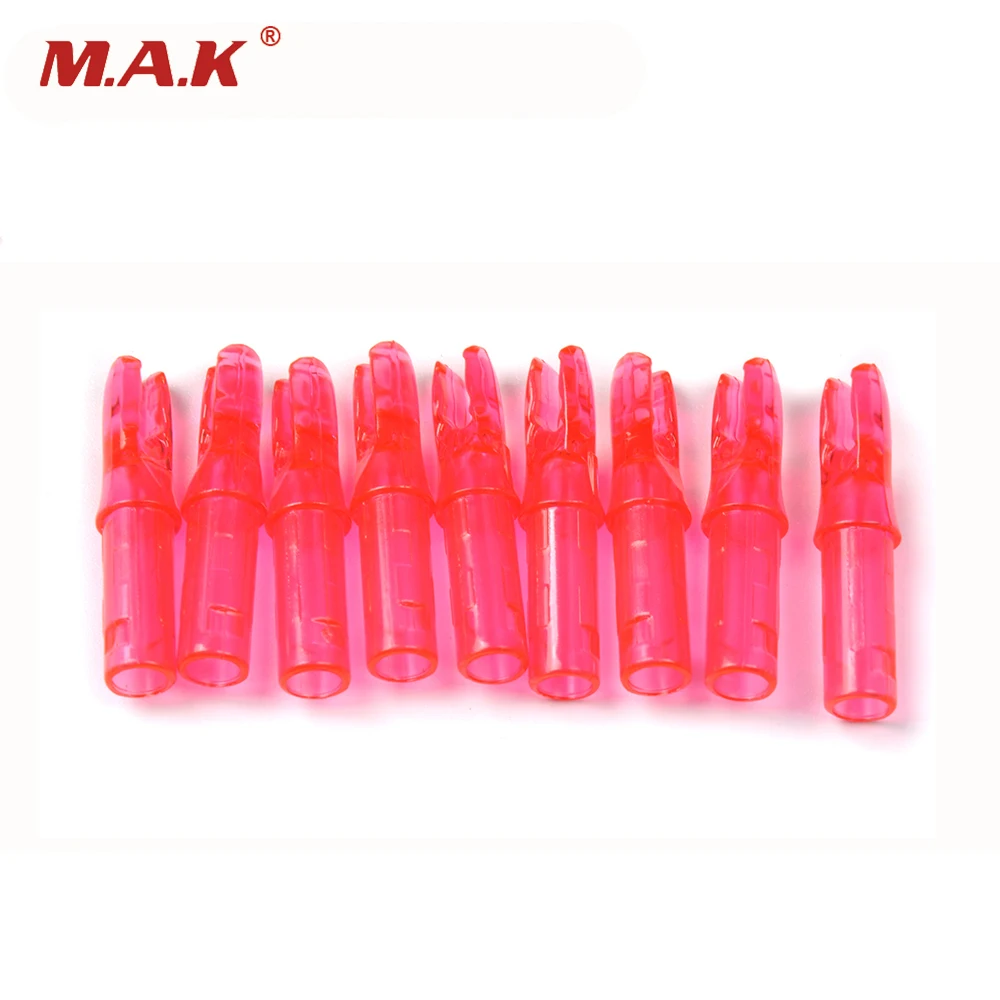 

50pcs/pack Arrow Plastic Nocks for Carbon and Fiberglass Arrow Shaft Outer Diameter 7.6mm Archery Shooting Hunting