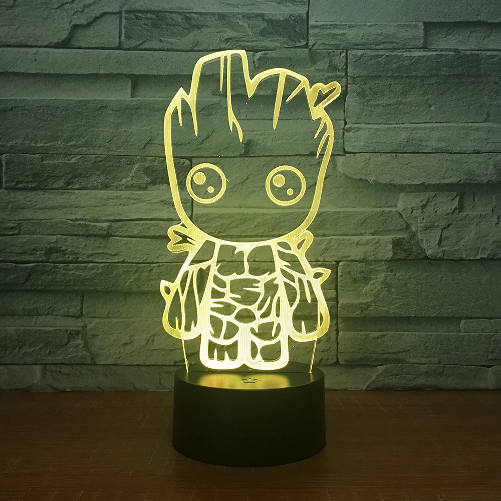 

Acrylic 3d led Night Lamp Colorful Remote Control Multi-functional Creative Lamps And Gifts 3d Light Fixtures Led Night Light