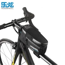Roswheel Mountain bike bag front beam bag bicycle accessories riding equipment waterproof bicycle tube bag roswheel bicycle front tube bag black red