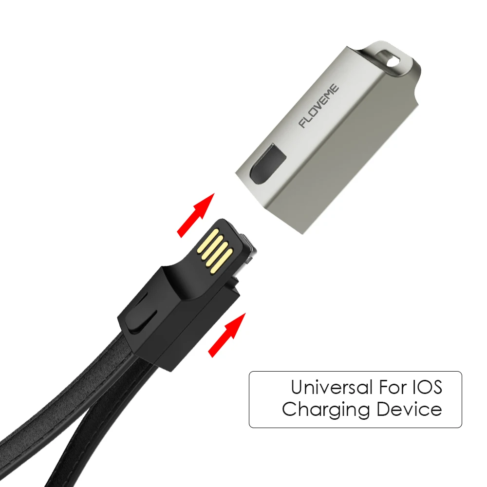 FLOVEME USB кабель для iPhone кабель iOS 10, 2.1A Зарядка для осветительного кабеля для iPhone 8 7 6 6s X 5s iPad Air брелок кожа