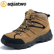 Hot Sale 2016 New Design AQUA TWO Boots Suede Leather Shoes Men W/Fur Winter US6-10.5# Zapatos Hombre Ankle Boots Outdoor Shoes