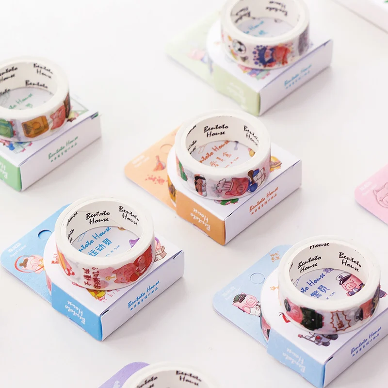 

1.5*5M Cute cartoon pig washi tape DIY decorative scrapbooking masking tape adhesive label sticker tape stationery