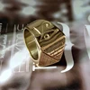 Valily-anneau pyramide pour hommes, yeux d'horus, anneau triangulaire, en acier inoxydable, bijoux pour hommes, livraison directe ► Photo 3/6