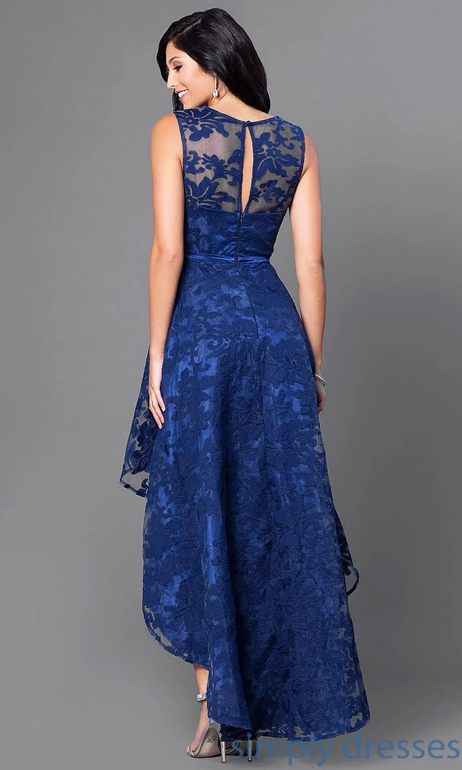 High Quality Organze A Line Cocktail Dress 2017 Exquisite Low High Short Prom Dress Vestido de