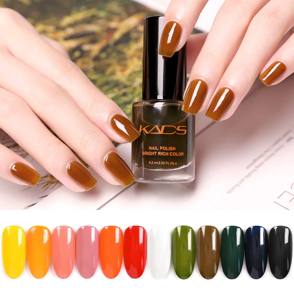KADS 9.5ml New Translucent Jelly Nail Polish for Nail Vernis Semi Permanent UV Nail Art Lacquer