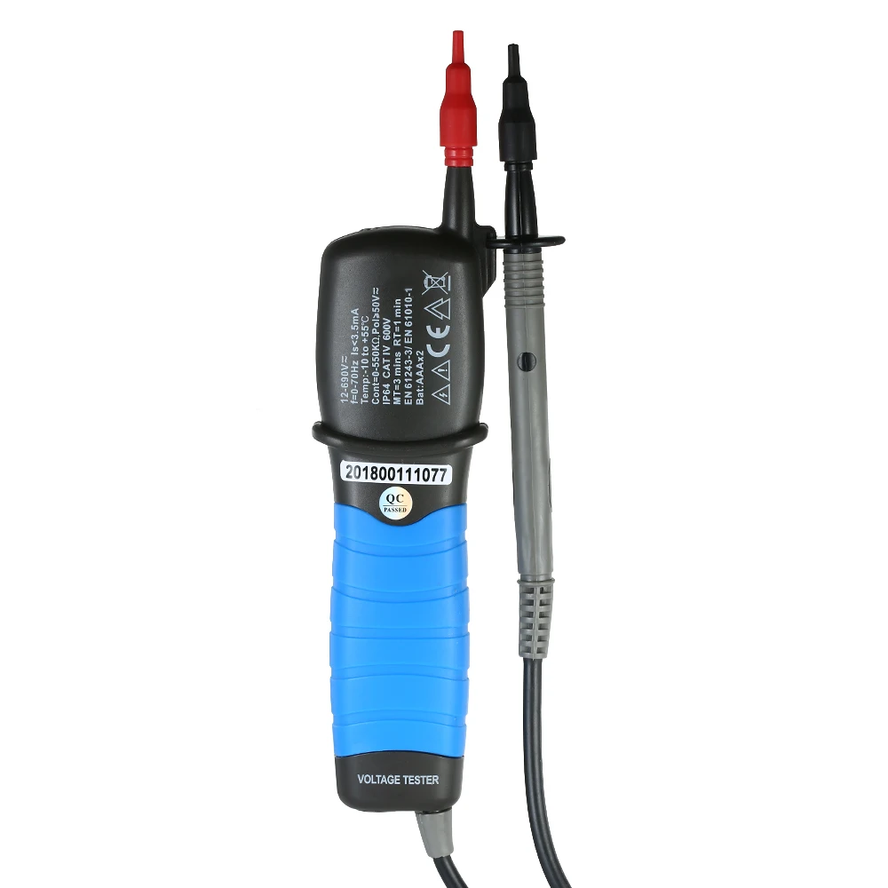 HoldPeak Digital LCD display AC/DC Voltage Tester Non-contact Auto-range Detector Continuity Test Phase Rotation Test
