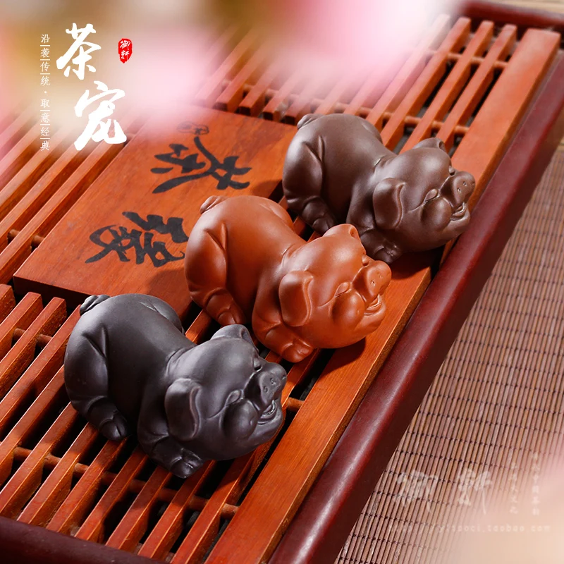 Yixing Zisha чайный набор для домашних животных ручной работы Fusheng Pig Зодиак Fuzhu чайная