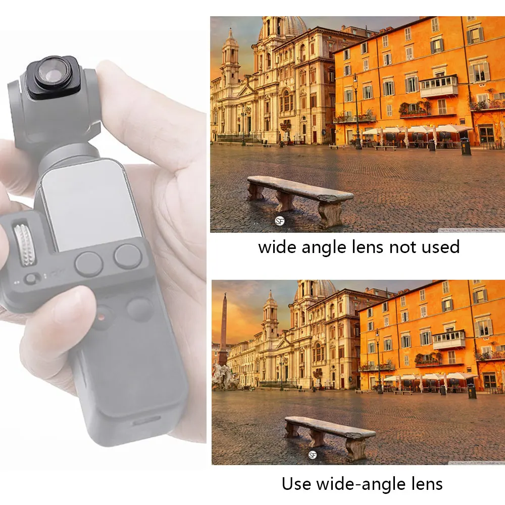 Mcoplus мини широкоугольный объектив камеры для DJI OSMO Карманный ручной карданный