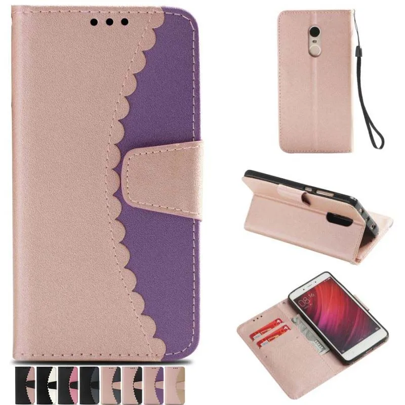 

Luxury Hit Color Fundas Leather Case For Xiaomi A1 5X Redmi 4A Note 4 4X 5A Cover Capa Wallet Stand Card Slot Case Coque P03Z