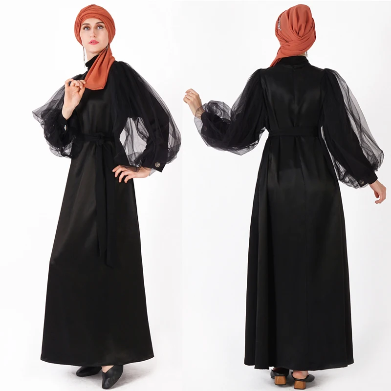 

Black Abaya Kaftan Hijab Muslim Dress Caftan Marocain Ramadan Turkey Dubai Women Arabic Turkish Tesettur Elbise Islamic Clothing