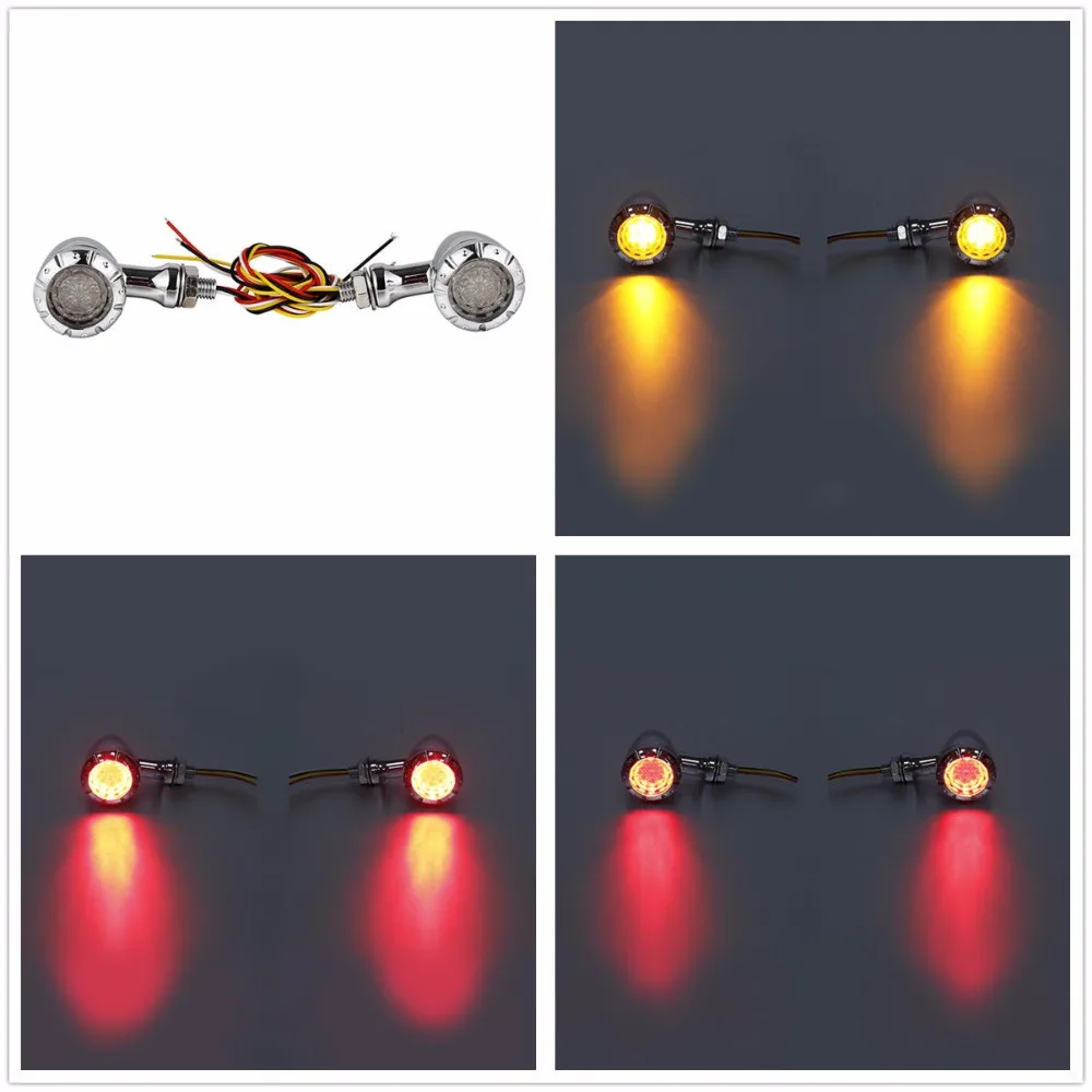 

Motorcycle LED Brake Blinker Running Light Turn Signals For Harley Cruisers Choppers Custom Bikes Accessories