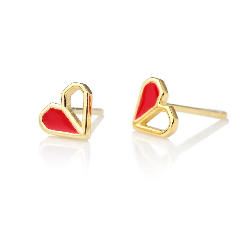 Hollow Heart-shaped 925 Sterling Silver Stud Earring For Women Female Charms Fine Jewelry Romantic Wedding Gift 2018 New (2)
