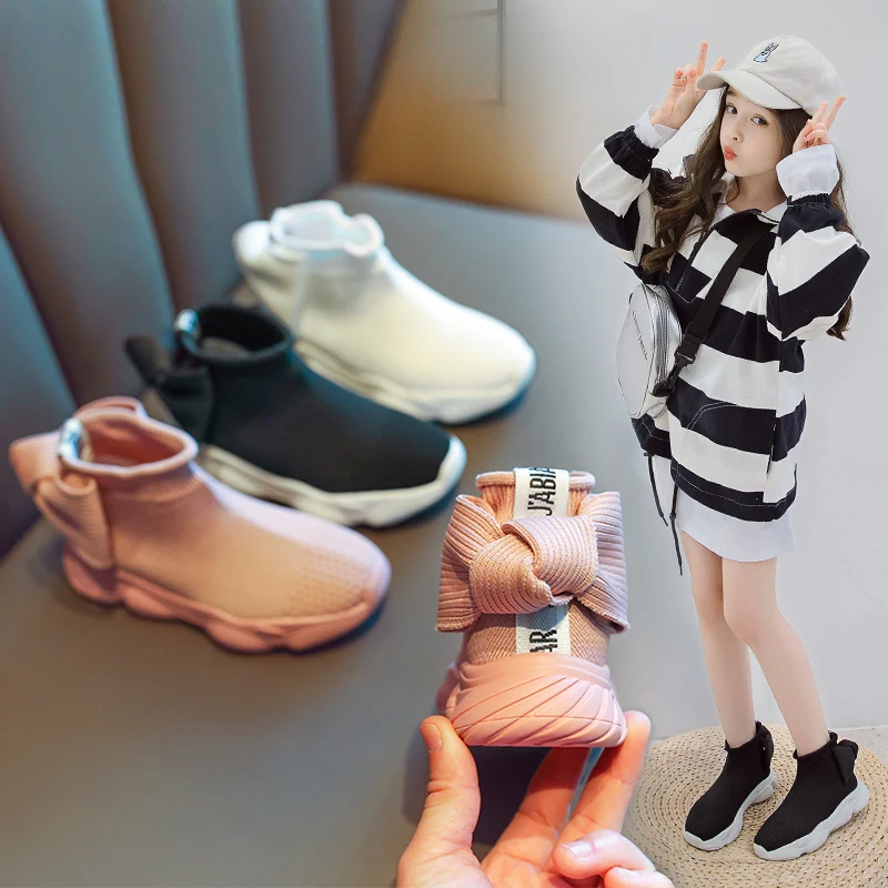 Gamlon Children's Sneakers 2019 Spring And Autumn New Girls Socks Boots Girl Daddy Shoes Burst Spring Baby Shoes