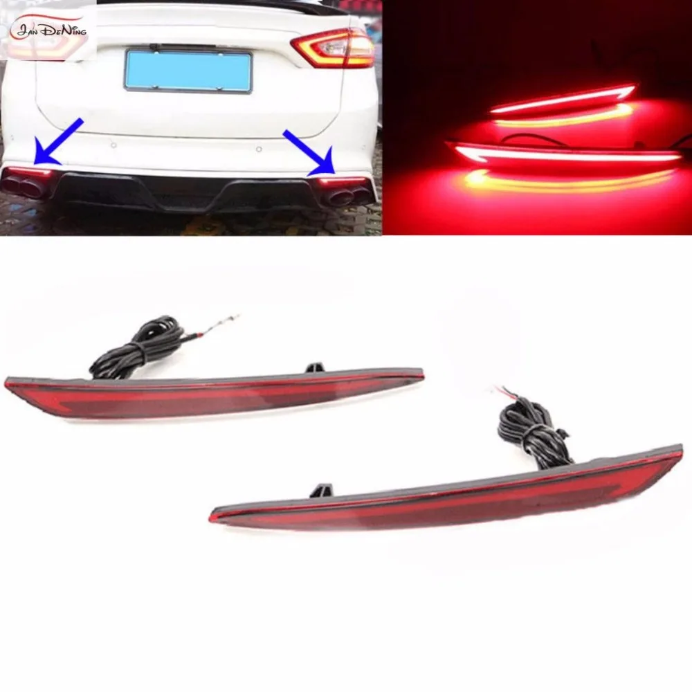 JanDeNing Light Guide LED Brake Lights Turn Signal Driving for Ford