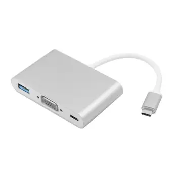 

Chenyang USB-C USB 3.1 Type C to VGA Projector & USB OTG & USB-C Female Charger Adapter
