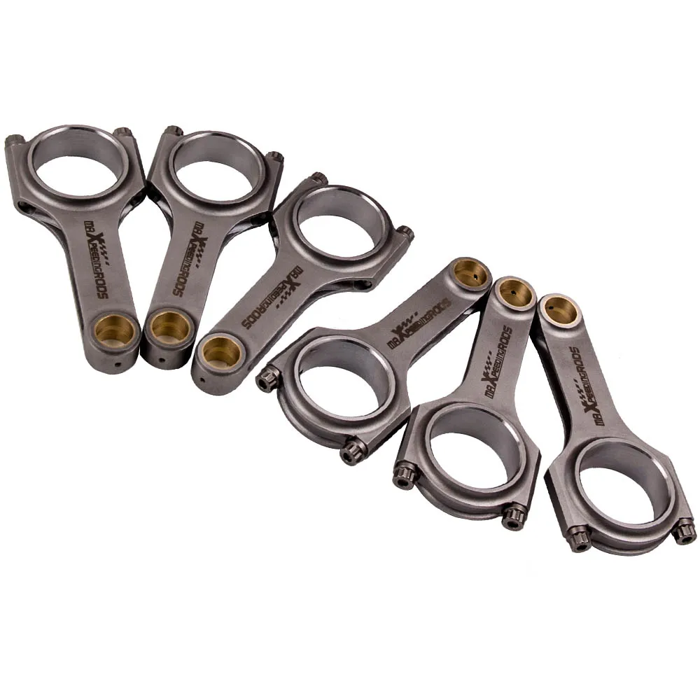

Connecting Rods For BMW M3 E36 E46 S54B32 4340 EN24 Forged Steel H-Beam Conrod Floating Crankshaft Piston 3/8" ARP 2000 bolts