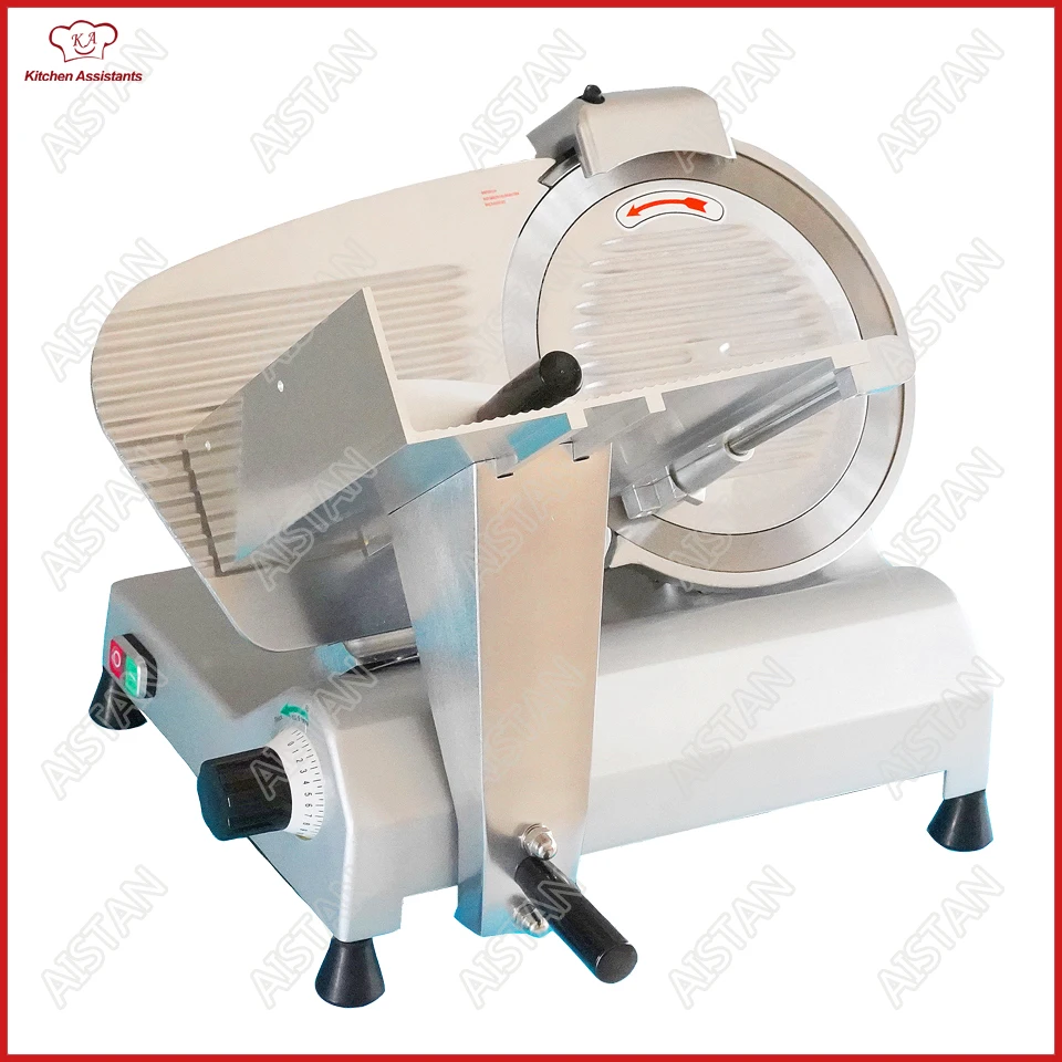 MS Series Electric Meat Slicer Machine aluminum-magnesium alloy body stainless steel disc blade meat vegetable fruit cutter