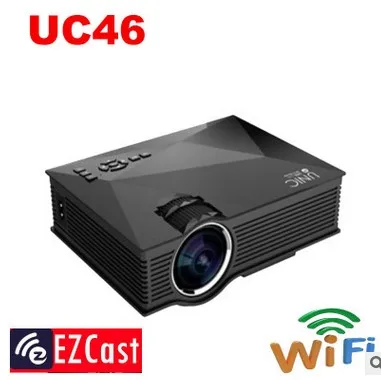 

Free shipping original Unic UC46 mini Projector support Full HD1080P 3D digital LED LCD with WIFI connection video projector