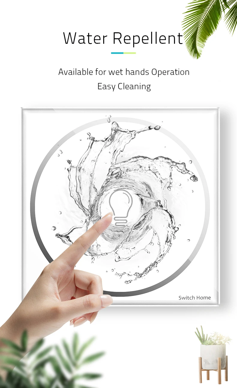 WIFI smart touch switch, Wireless Remote Control wifi Switch, Glass panel touch light Switch, Smart Sensor Wall light switch (16)