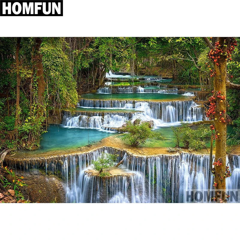 A03924 Forest waterfall