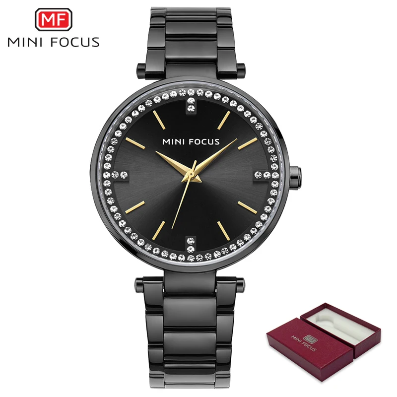 

MINIFOCUS Luxury Women Watch Brands Crystal Dial Fashion Design Bracelet Watches Ladies Women Wrist Watches Relogio Feminino