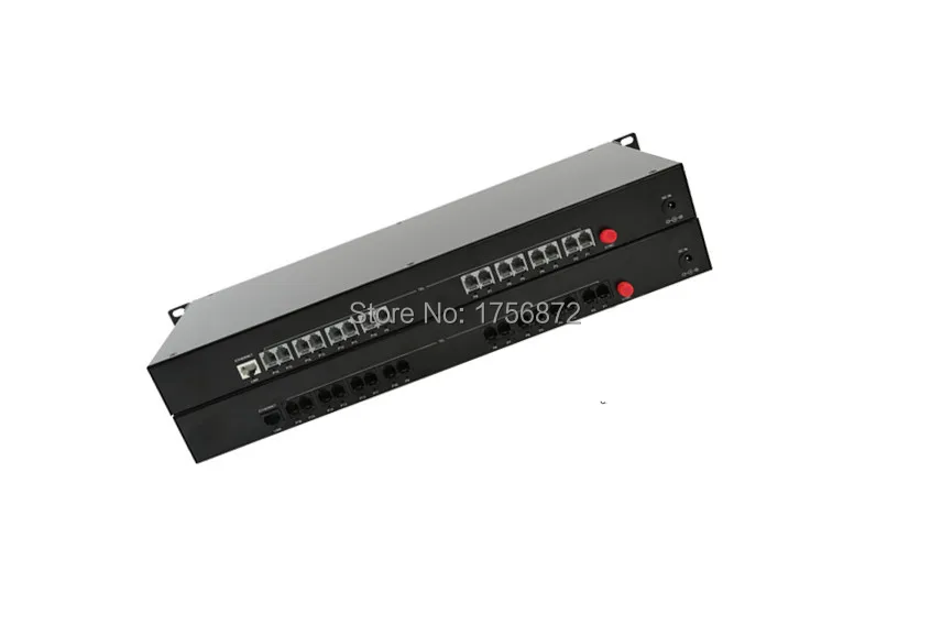 

1PairHigh quality 16 Channel PCM Voice Telephone fiber optical media converter with Ethernet,Rack mountable FC,single mode 20Km,