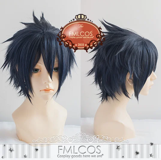 

Free Hairnet FF Noctis Lucis Caelum Wig FF15 XV Heat Resistant Synthetic Hair Cosplay Wigs For Adult Men Women