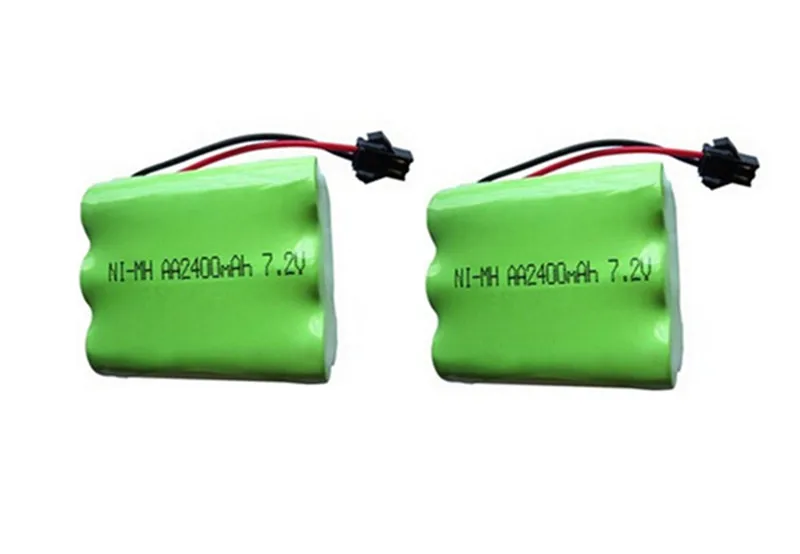 2pc 7 2v battery 2400mah ni mh bateria 7 2v nimh battery font b pilas b