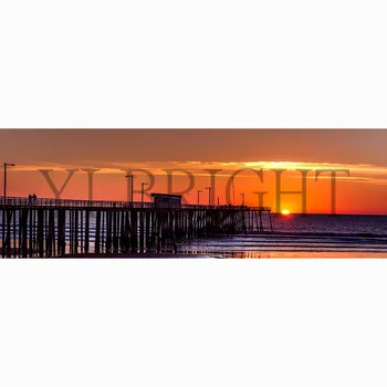 

5D DIY Full Square Diamond Painting Cross Stitch "California Pier" 3D Diamond Embroidery Rhinestone Mosaic Home Decor
