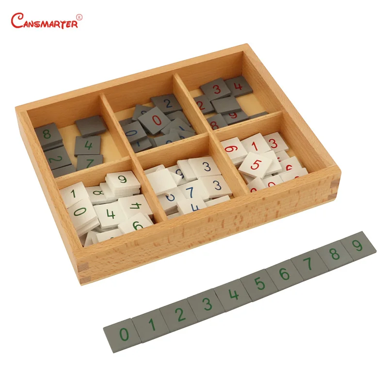 Штамп Игры с коробкой материалы montessori для дома и школы математические игрушки учебных пособий бук номера, Математика игрушки из дерева MA062-JZ3
